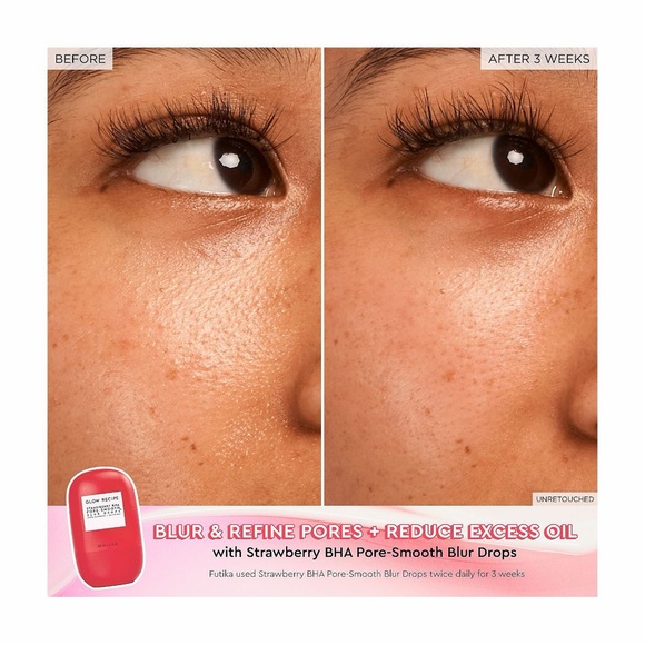 Glow Recipe Strawberry BHA Pore-Smooth Blur Drops Serum | 30 mL 🍓✨ - Picture 2 of 12